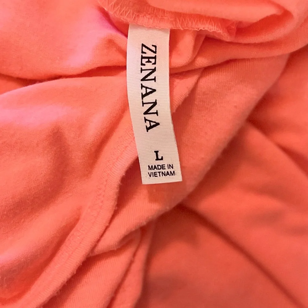 3/$19 Zenana outfitters neon coral swing tunic tank top